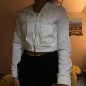 White Crop top jacket
